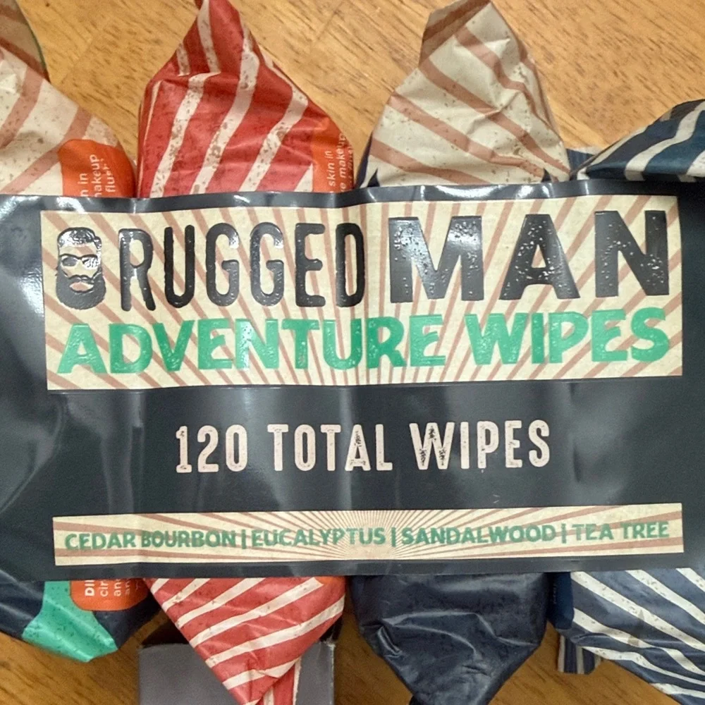 Rugged Man Adventure Wipes + MK Men Skincare Set